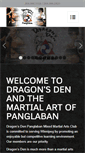 Mobile Screenshot of mmadragonsden.com