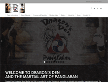 Tablet Screenshot of mmadragonsden.com